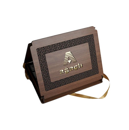 DERİLİ AHŞAP KUTULU ÇİKOLATA AĞAÇLI